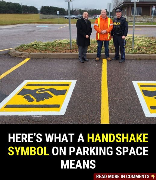 A new symbol is showing up on some parking space