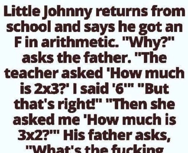 Little Johnny’s SAVAGE Response